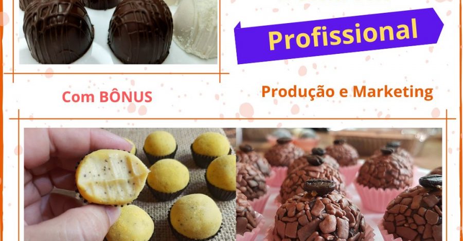 Curso de Brigadeiros e Bombom Profissional+Marketing