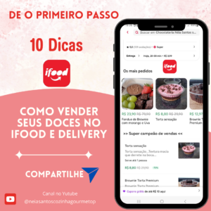 como vender doces no ifood 300x300 - Mousse de Morango Para Tortas e sobremesas