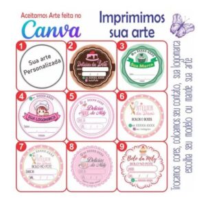 etiqueta personalizada pao de mel 300x295 - Farofa de biscoito maizena Para Tortas e sobremesas