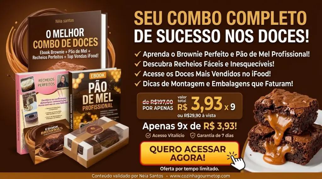 combo de doces.BrowniePaodemelrecheios 1024x572 - Ebook Brownie Que vende