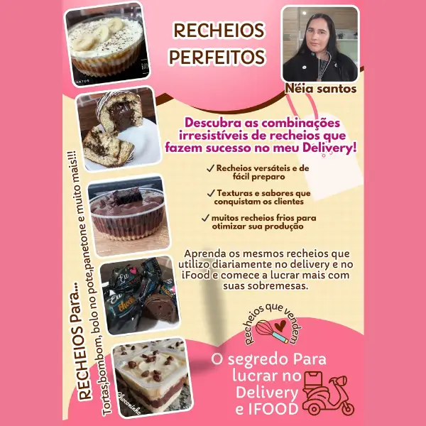 curso de recheio - Ebook Brownie Que vende