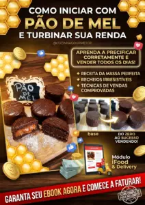 ebook pao de mel 212x300 - Receita de P&atilde;o de Mel F&aacute;cil e Macio: Aprenda Como Fazer