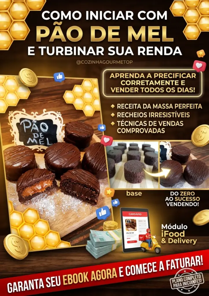 ebook pao de mel 723x1024 - Ebook P&atilde;o de mel Atualizado Ifood