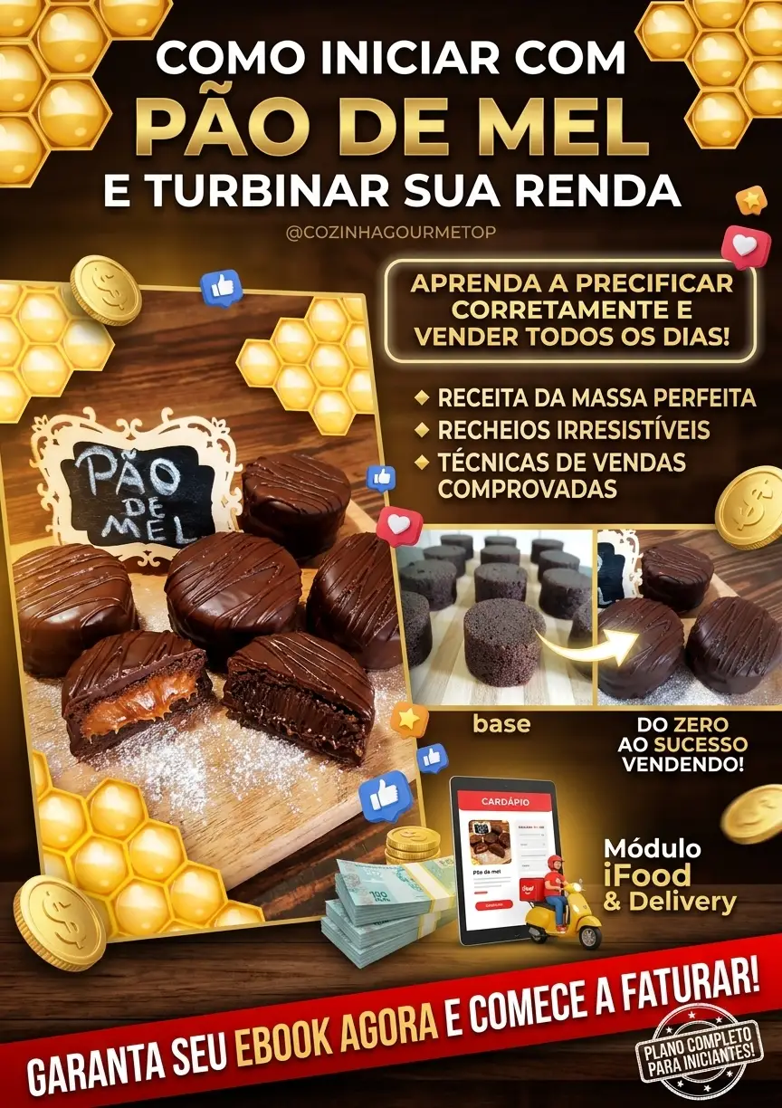 ebook pao de mel - Ebook P&atilde;o de mel Atualizado Ifood